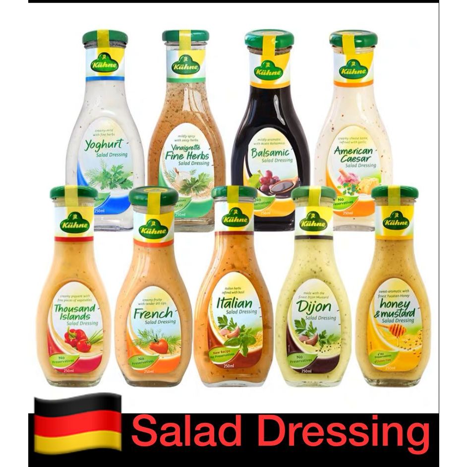 Germany Kuhne Salad Dressing Sauce Low Fat 250ml or 1000 ml Shopee Malaysia
