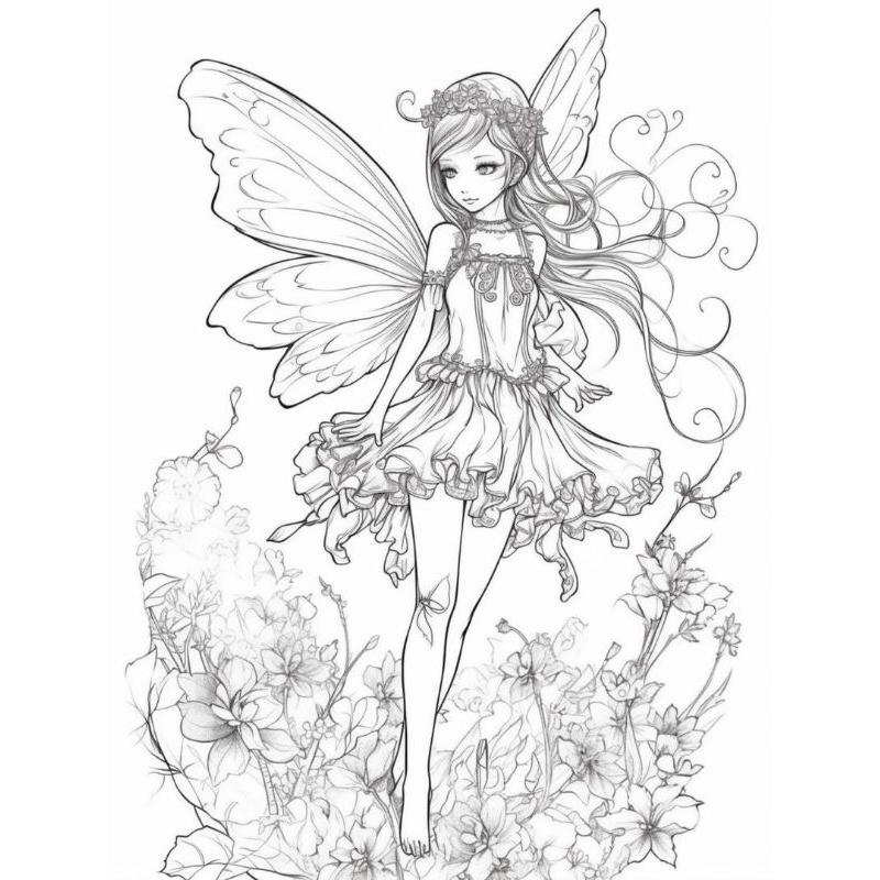 [60pcs] Set Kertas Mewarna Fairy Printed Coloring Book for Kids Adults ...