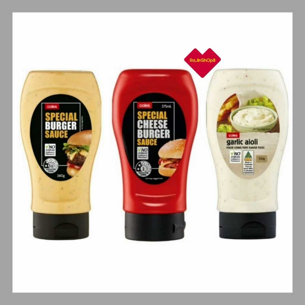Coles Special Burger Sauce 360g / Coles Special Cheese Burger Sauce