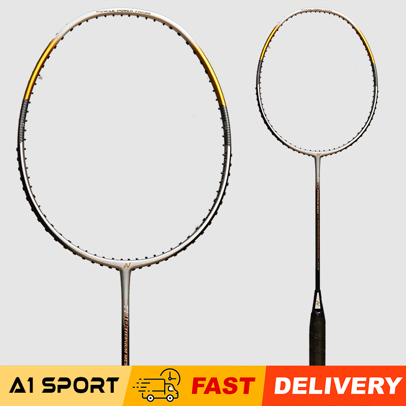 ✓ READYSTOCK ✓ A1 Ti-10 Titanium Mesh 10 Racket Head heavy 3U