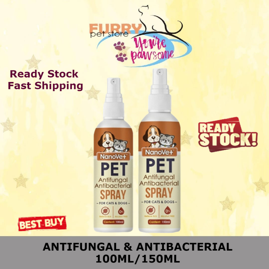 Nanovet ' Nanosilver Antifungal and Antibacterial Spray ' for Cat and