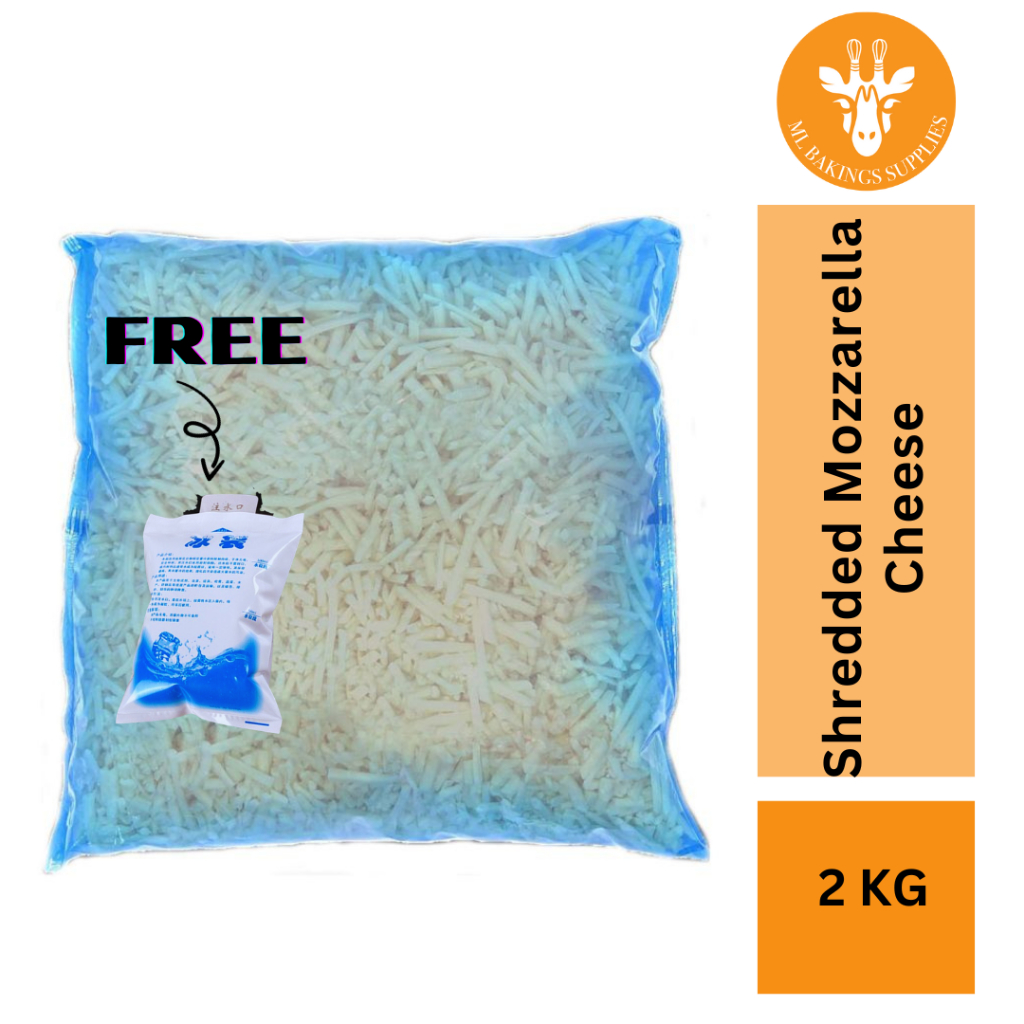 [READY STOCK] SHREDDED MOZZARELLA CHEESE HALAL 2KG Shopee Malaysia