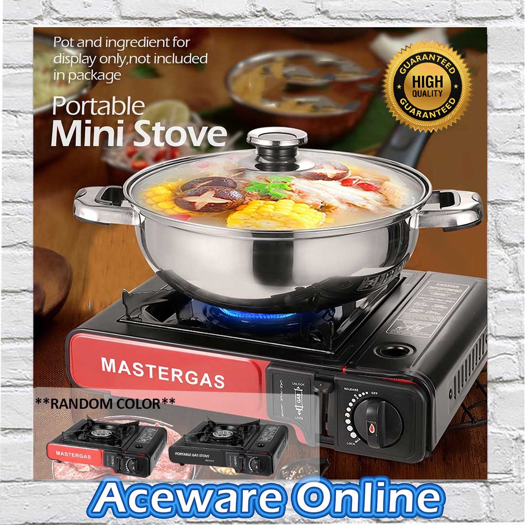 Random Outdoor Mini Stove Portable Butane Burner with Carrying Case For ...