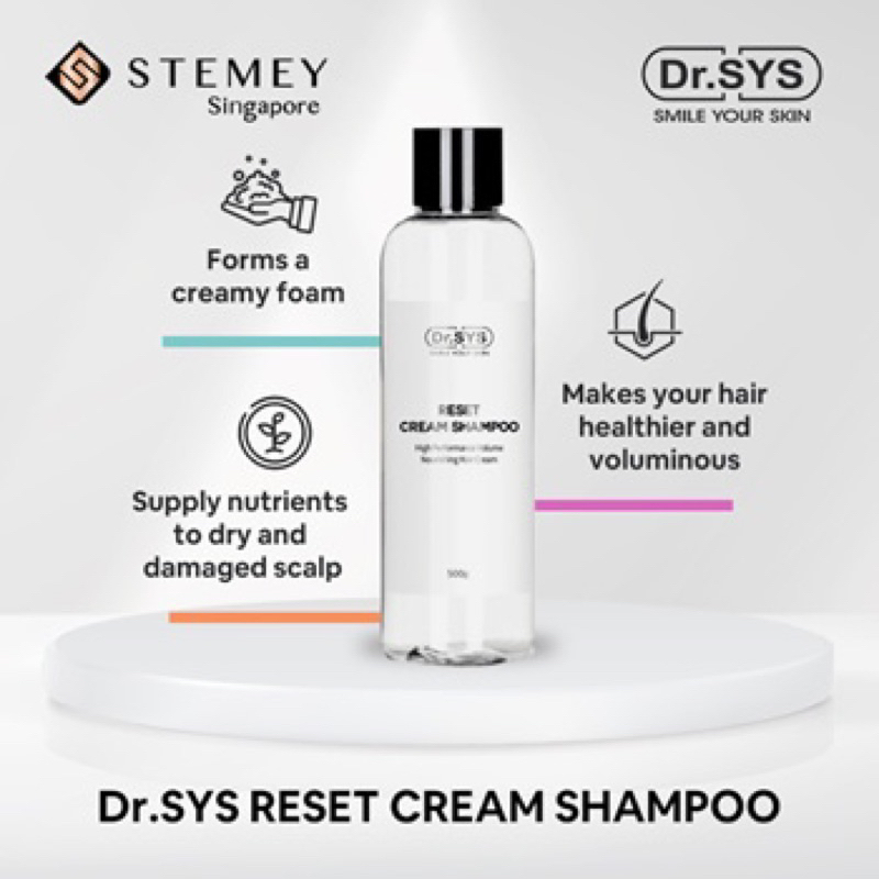 Ready Stock] Dr SYS Reset Cream Shampoo & Reset Treatment 500ml
