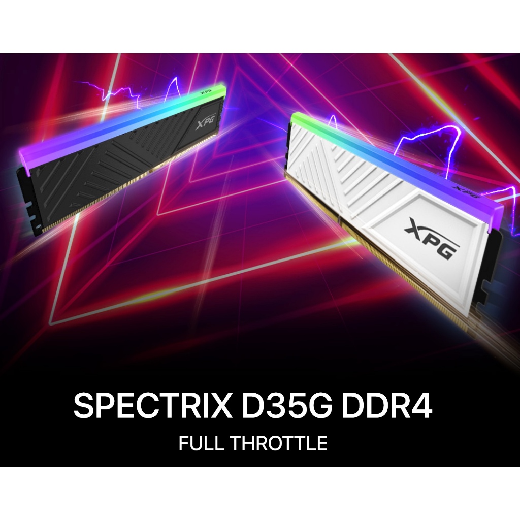 [FAST SHIPPING] XPG SPECTRIX D35G RGB 8GB 3200 MHz DDR4 RAM - Black ...