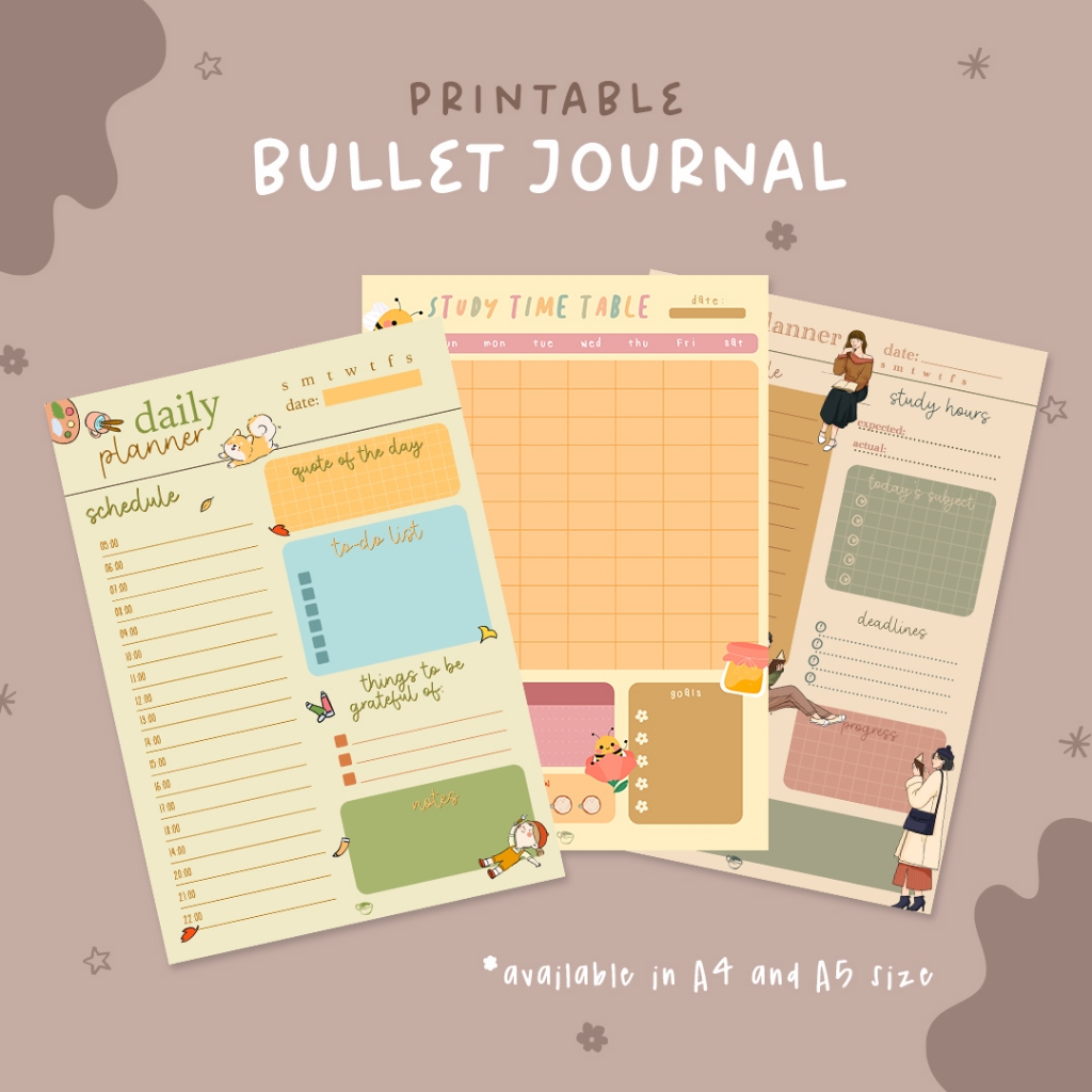 [JPEG/PDF] Digital Printable Daily/Weekly/Monthly/Study Journal ...