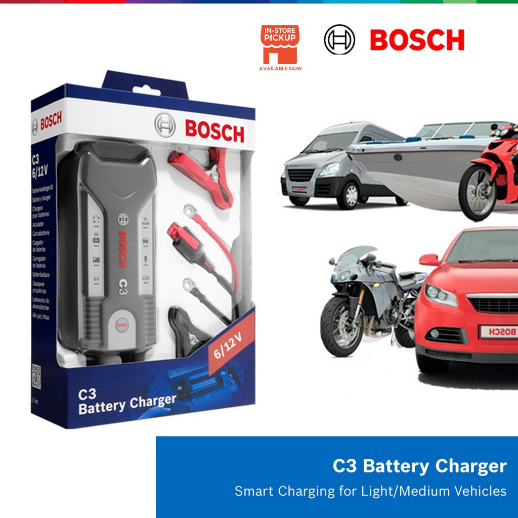 Bosch C3 Battery Charger for Light Medium Vehicles 018999903M