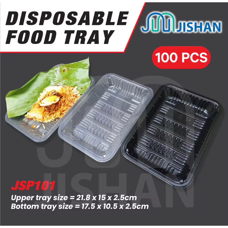 JSP101 Disposable Food Tray (Clear) Shopee Malaysia