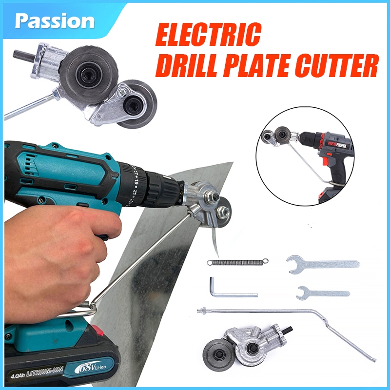 【COD】Electric Drill Plate Cutter Attachment Metal Sheet Cutter Machine