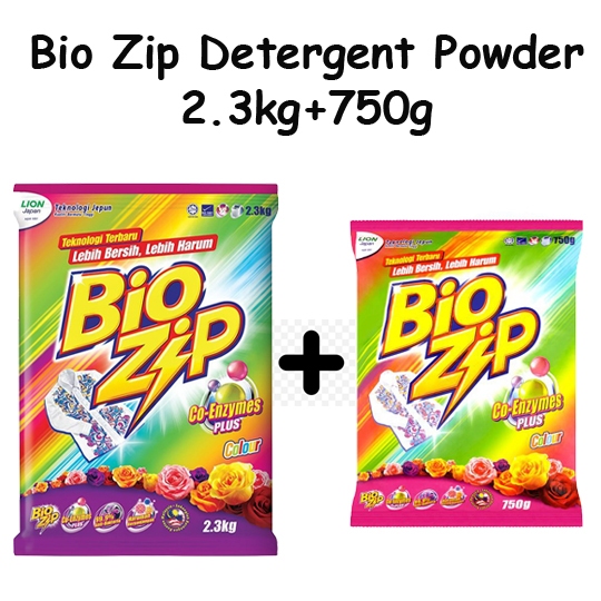 Bio Zip Detergent Powder 2.3kg+750g (included shipping fee) Shopee Malaysia
