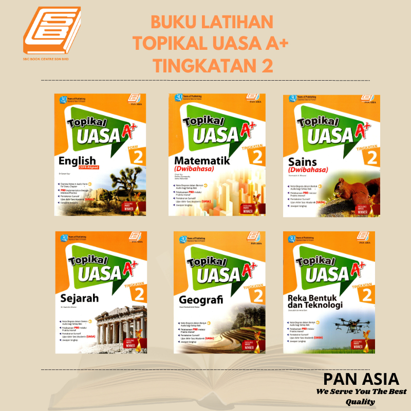 [SBCB] Buku Latihan : Topikal UASA A+ Tingkatan 2 | Shopee Malaysia