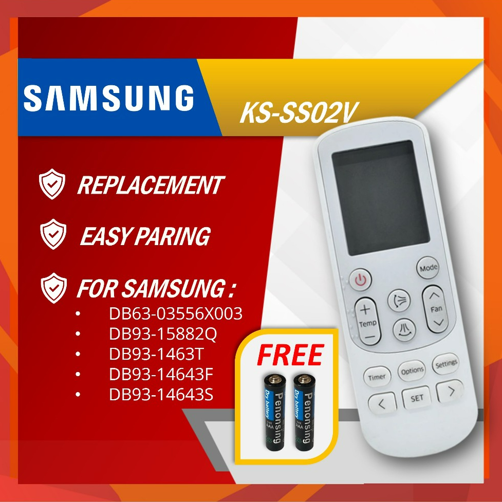 Samsung Aircond Remote Universal KSSS012V Alat Kawalan Jauh Penghawa Dingin Air Conditioner