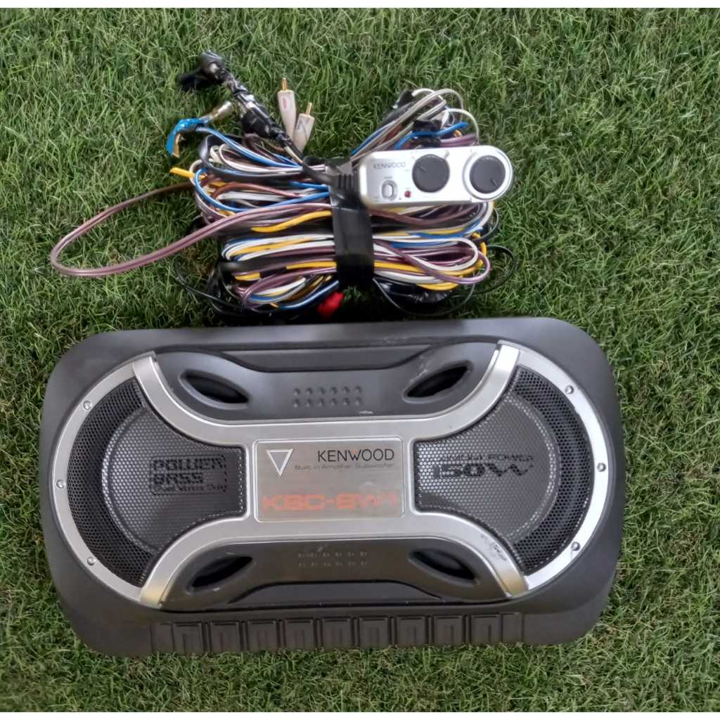 Kenwood KSCSW1 Tune Up Underseat Subwoofer with Built In Amplifier 150W (Dual Voice Coil