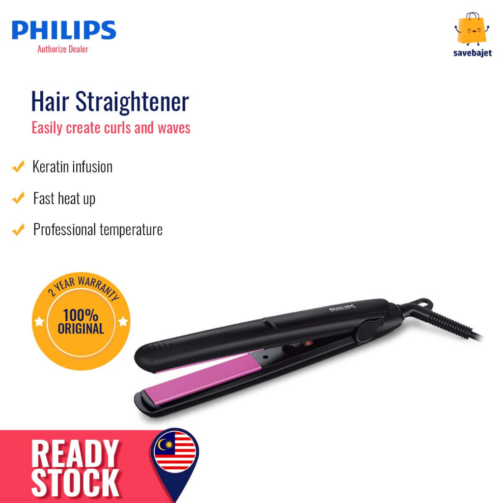 PHILIPS Straight Care Essential Hair Straightener HP8401/00 | Shopee ...