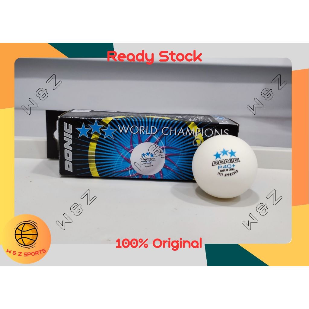 [100 ORIGINAL] Nittaku/Donic/TIBHAR Table Tennis Ball [READY STOCK