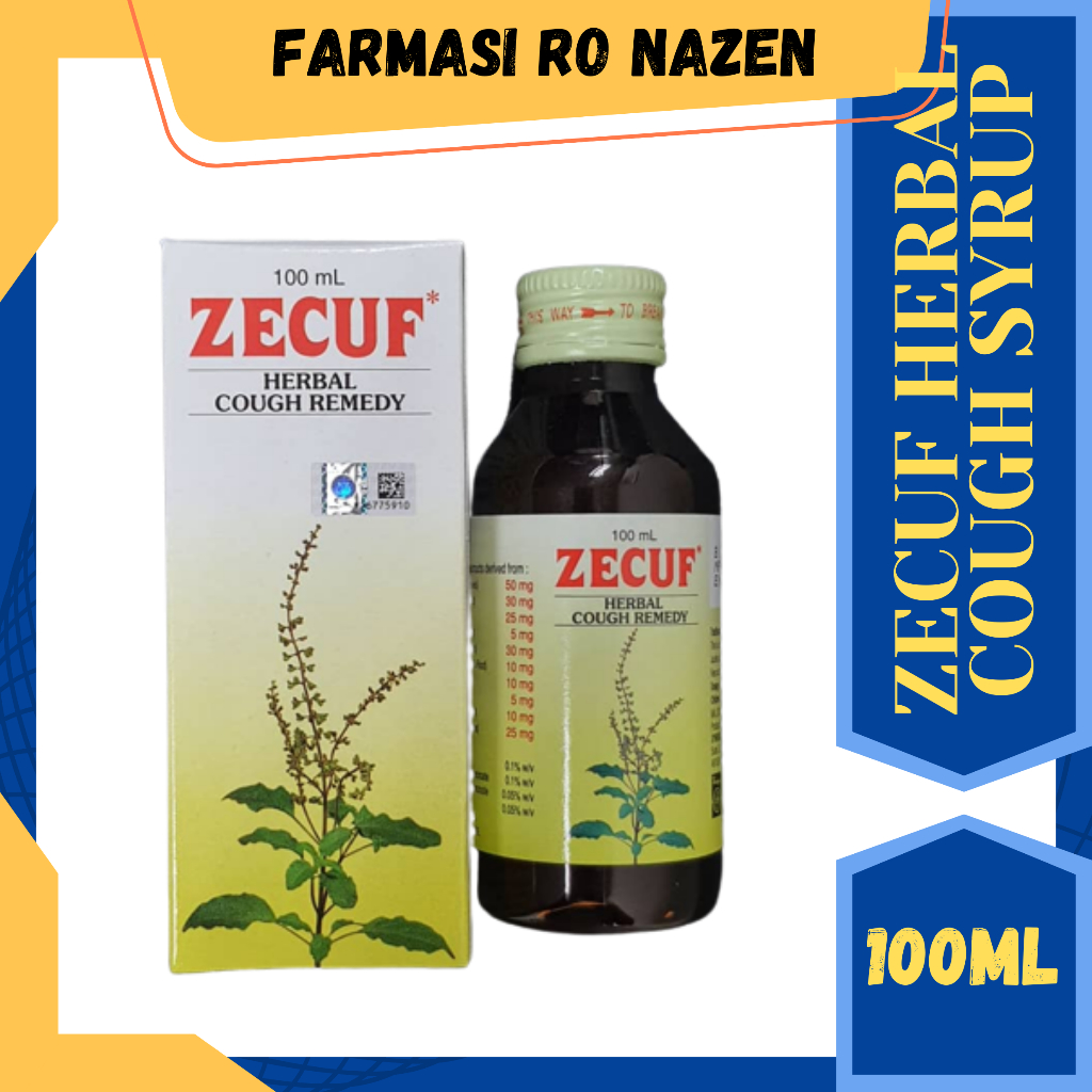 ZECUF HERBAL COUGH REMEDY SYRUP 100ML (Ubat batuk herba untuk batuk