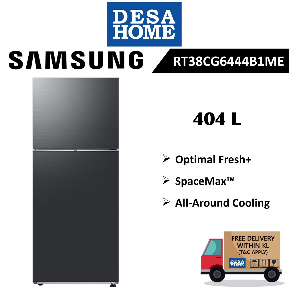 [FREE DELIVERY WITHIN KL] SAMSUNG RT38CG6444B1ME 404L TOP MOUNT