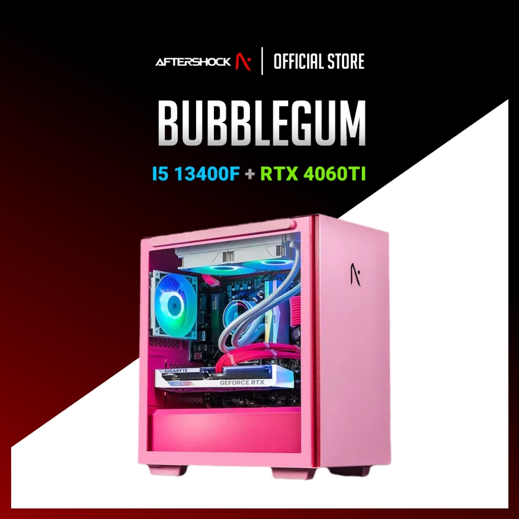 AFTERSHOCK Special Series : Bubblegum | INTEL I5 13400F + RTX 4060TI ...