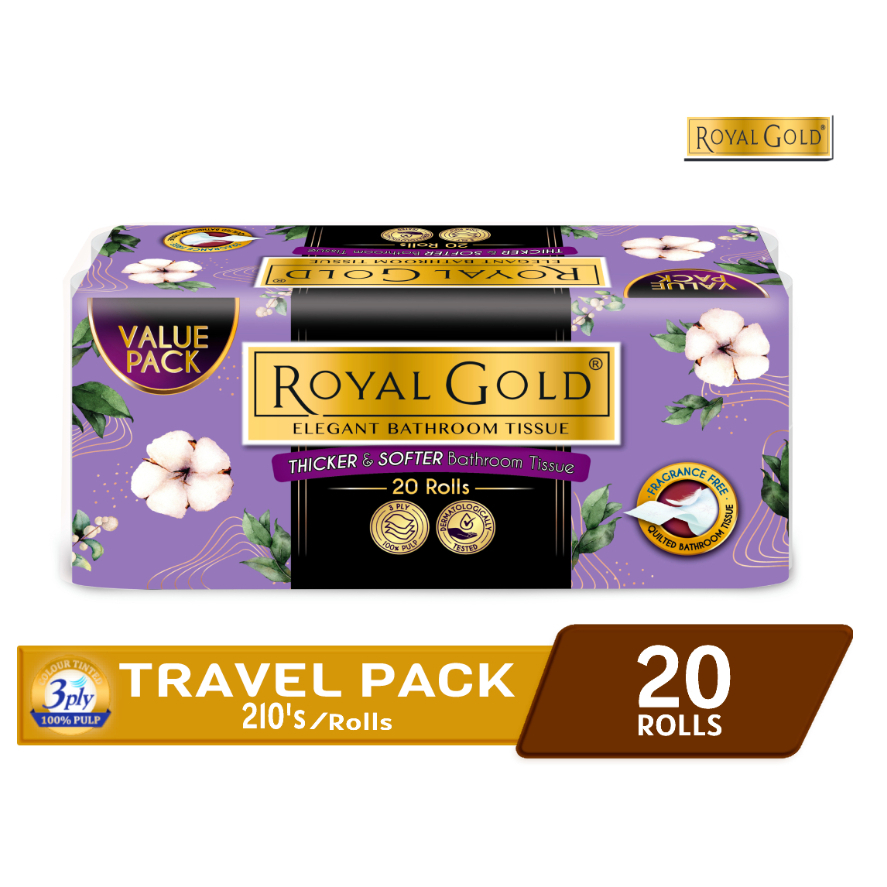 Royal Gold Toilet Roll (210 Sheets x 20 Rolls) Shopee Malaysia