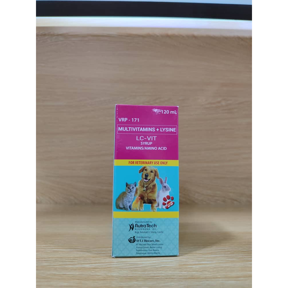 Multivitamins + Lysine for pets (cats, dogs) LCVIT syrup / vitamin