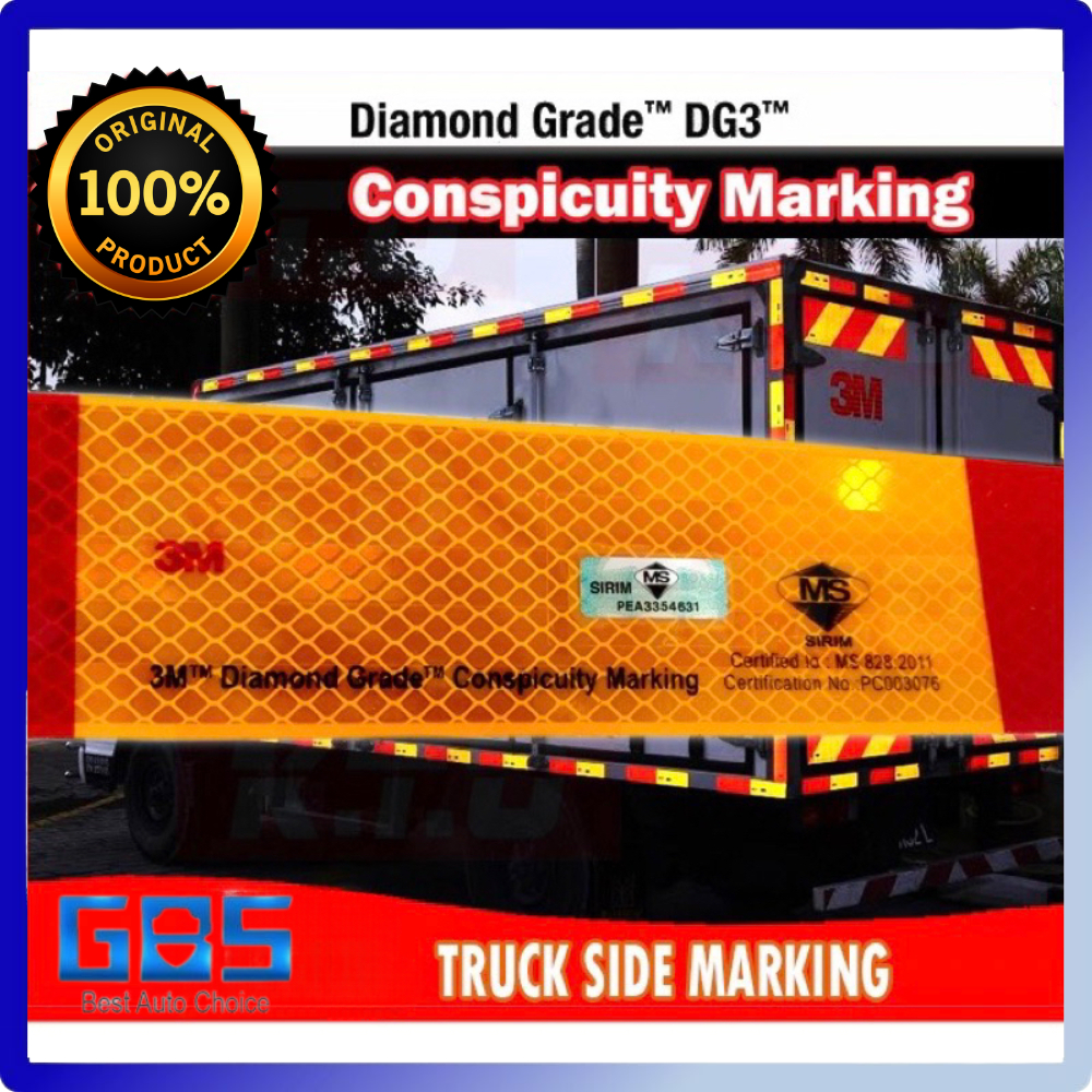 GBS CAR LED 3M Diamond Grade Sticker J5 Type 5 Side Marking, Sticker ...