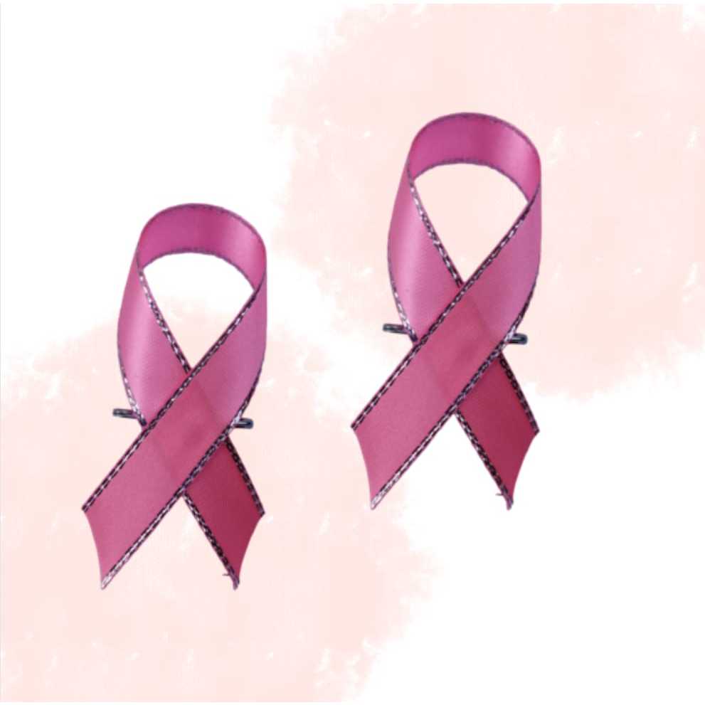 Pink Ribbon Satin Breast Cancer Pins Breast Cancer Awareness | Shopee ...