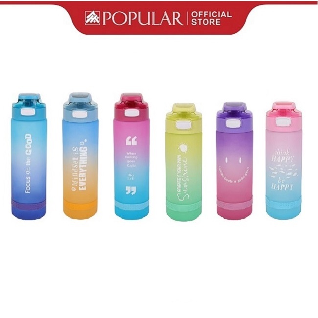 Pop Bazic Gradient Colour Water Bottle (1000ml   750ml) 