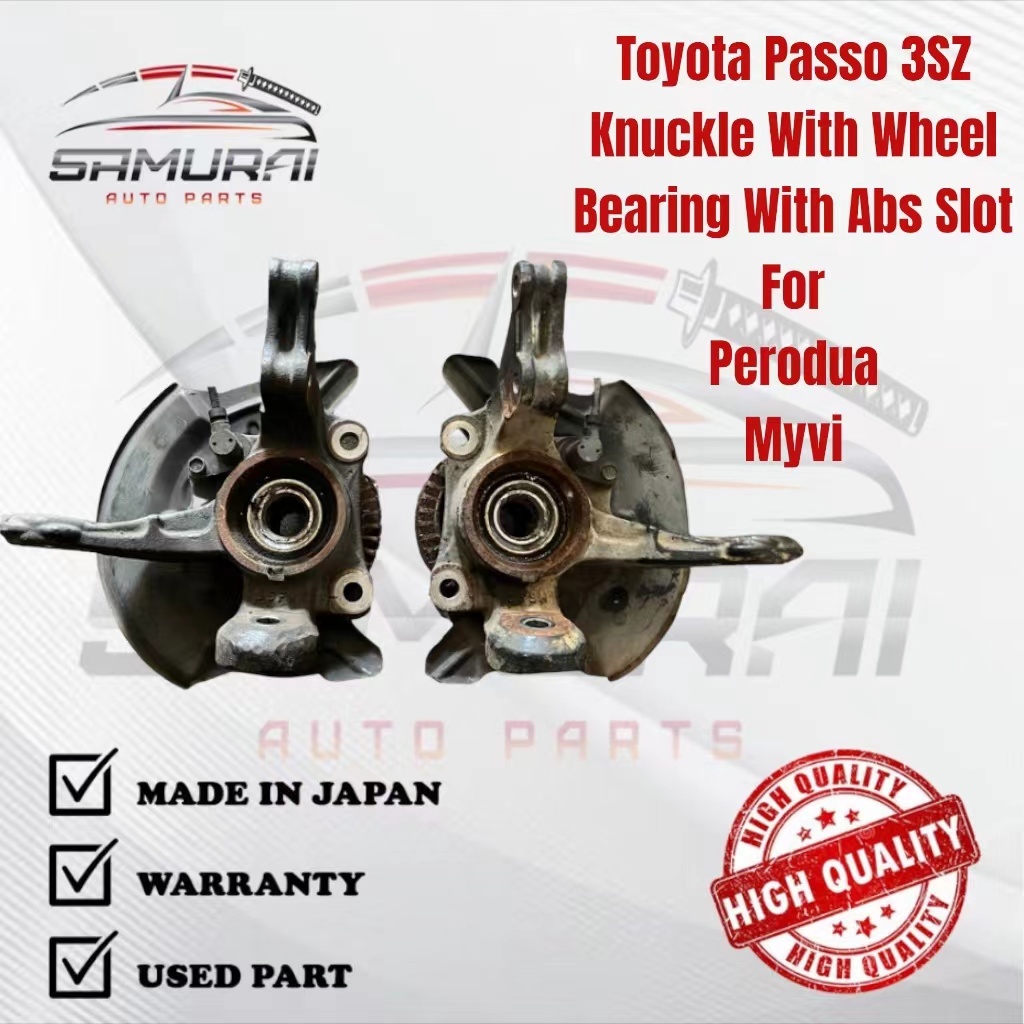 Perodua Myvi Knuckle With Wheel Bearing With Abs Slot Toyota Passo/3sz ...