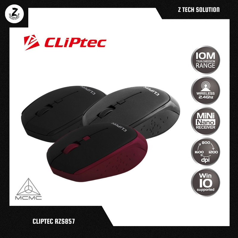 CLiPtec RZS857 1600 DPI 2.4GHZ Wireless Optical Mouse ( INNOVIF ...