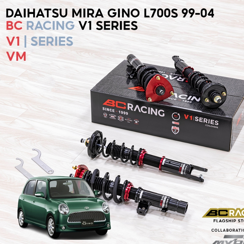 BC Racing V1 Series High Low Soft Hard Adjustable Absorber DAIHATSU ...