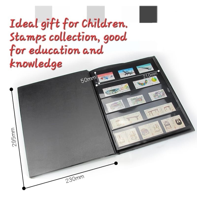 !!With Casing!! PCCB Postage Stamps Album (Black Base) 20 Pages