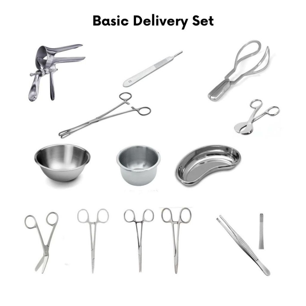 Delivery Surgical Instrument Set Stainless Steel Gynecology Instruments ...
