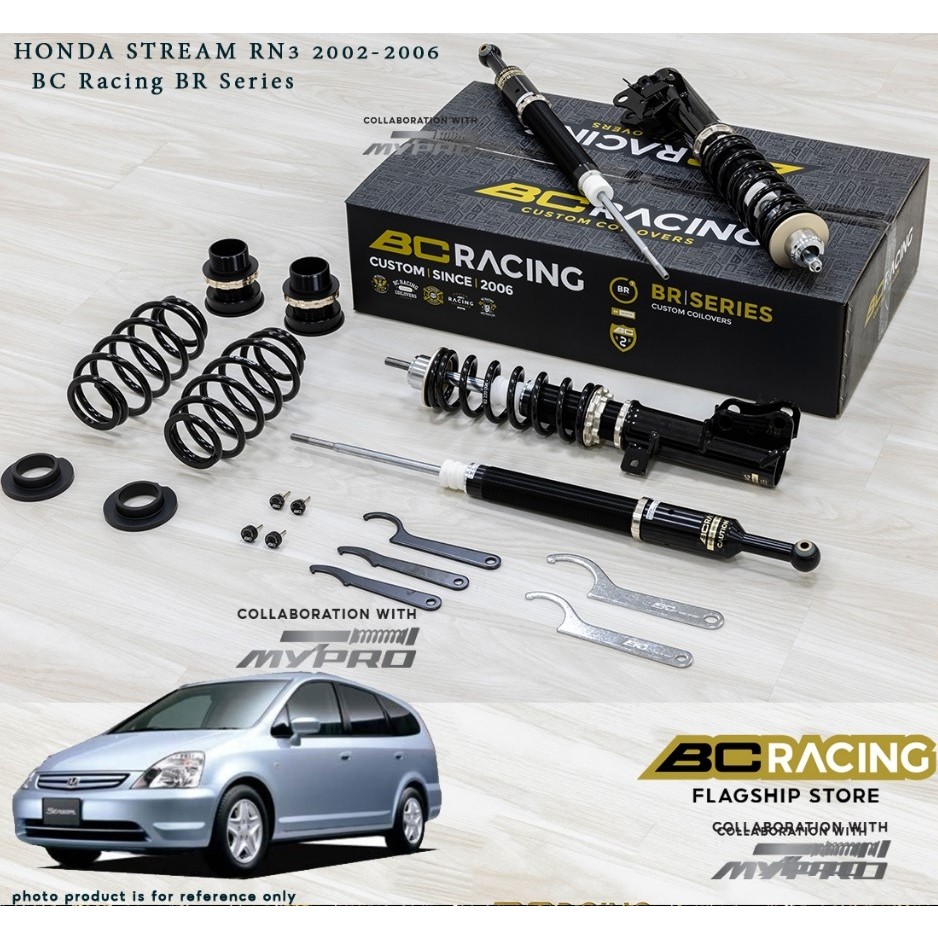 BC Racing BR Type Hi Lo Soft Hard Adjustable Absorber for Honda Stream ...