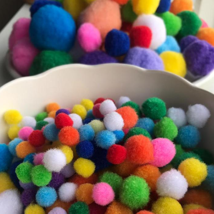 100pcs/lot 1.0cm/2cm/3cm Wool Felt Balls Round Wool Felt Balls Pom