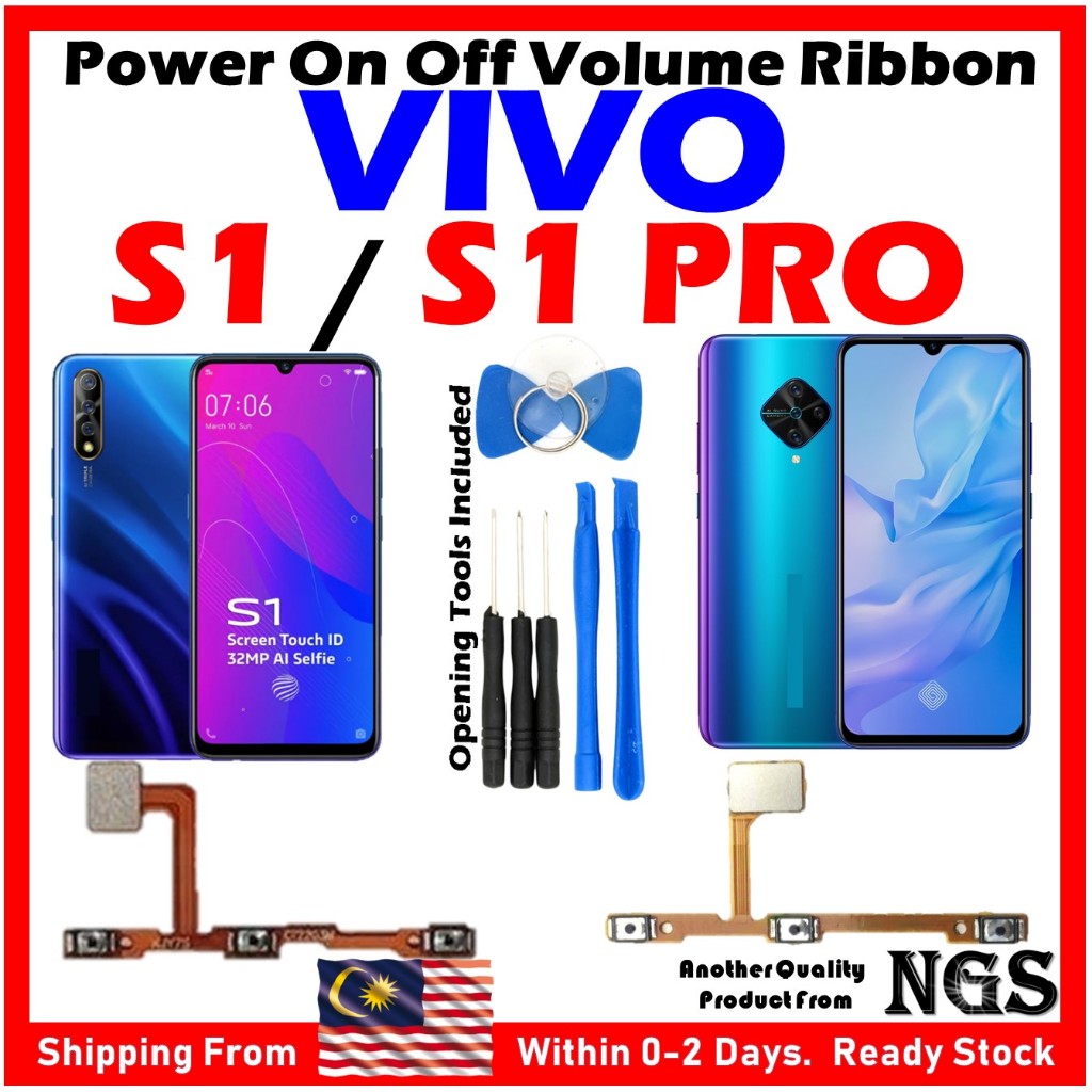 Orl Ngs Brand Power On Off Volume Flex Cable Ribbon Compatible For Vivo S1 1907 Vivo S1 Pro 9158