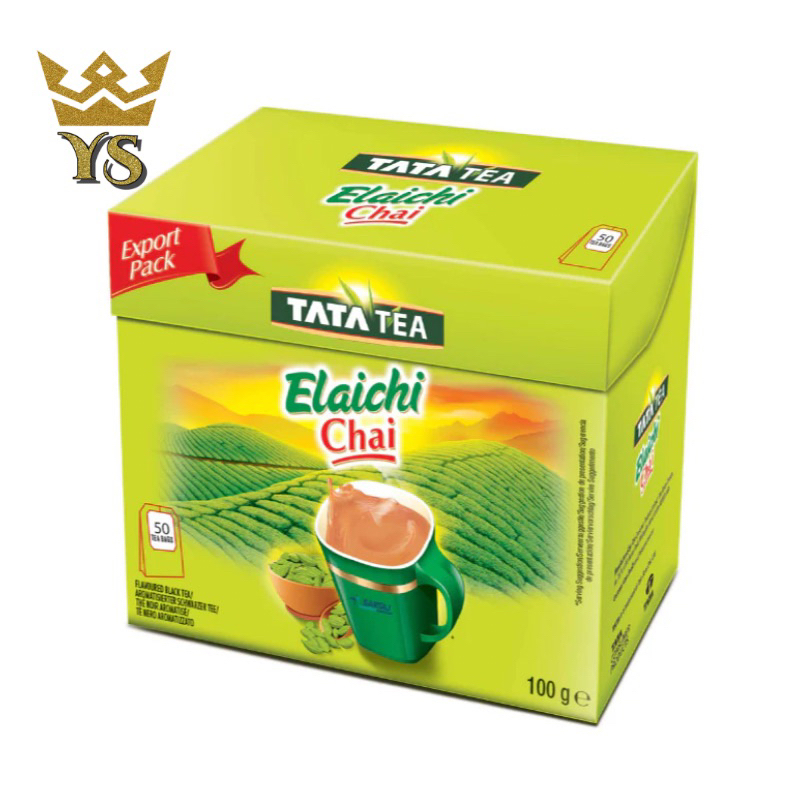Tata Tea Elaichi Chai, 100 Grams(50 Tea Bags), Vegetarian, Cardamom ...