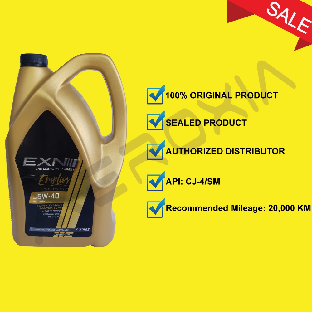 EXN EMPLIOS 5W40 API CJ4/SM 7L Shopee Malaysia