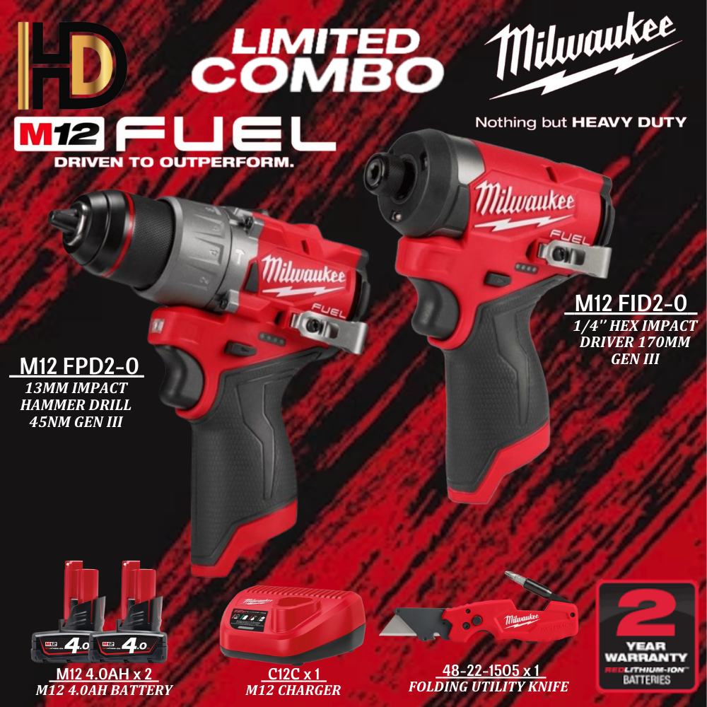 Milwaukee M12 Essential Combo Package / Milwaukee M12 Drill Driver