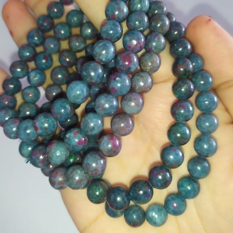 Ruby Sapphire 7mm More Blue Colour | Shopee Malaysia