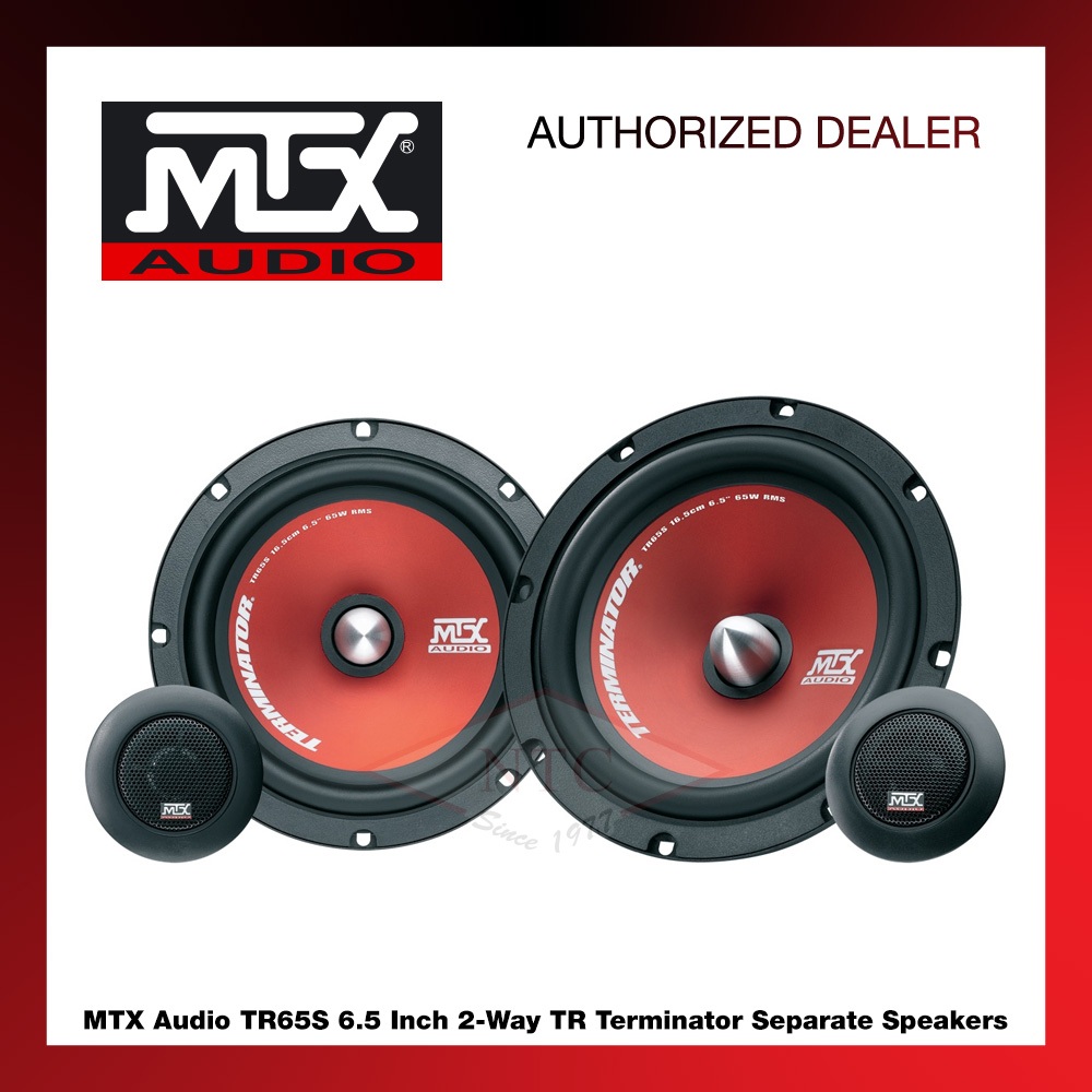 MTX Audio TR65S 6.5 Inch Terminator Series 2-Way Component Speakers ...