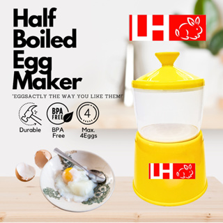 【WUCHT】Plastic Half Boiled Egg Maker / Half Boiler Egg Maker / Malaysian  Traditional Egg Container - Maximum 4 large eggs Egg Boiler Pink / Egg  Boiler