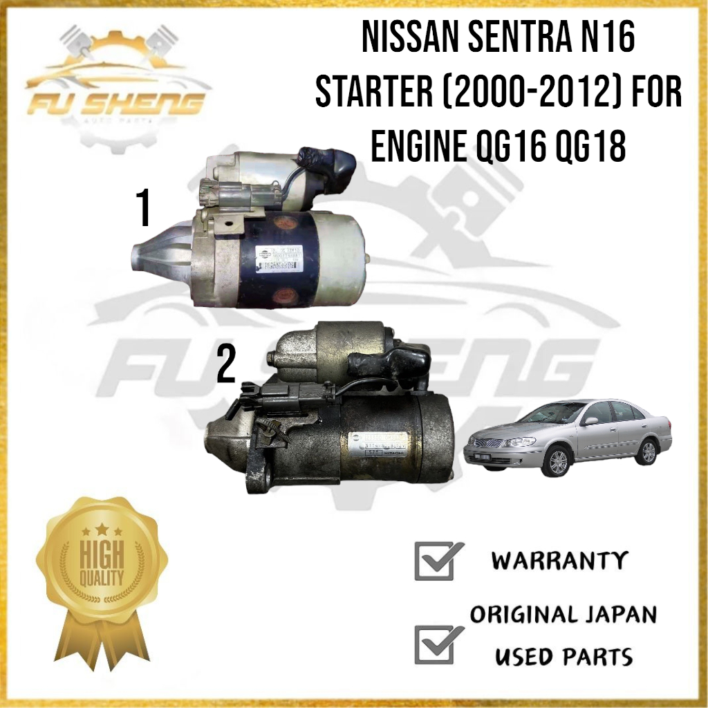 Nissan Sentra N16 Starter (2000-2012) For Engine QG16 QG18 | Shopee ...