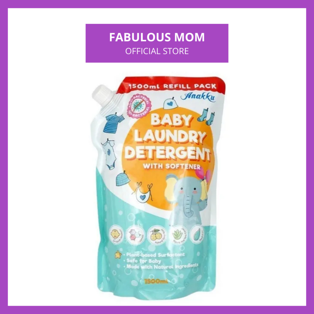 Anakku Baby Laundry Detergent with Softener Liquid Detergent Baby