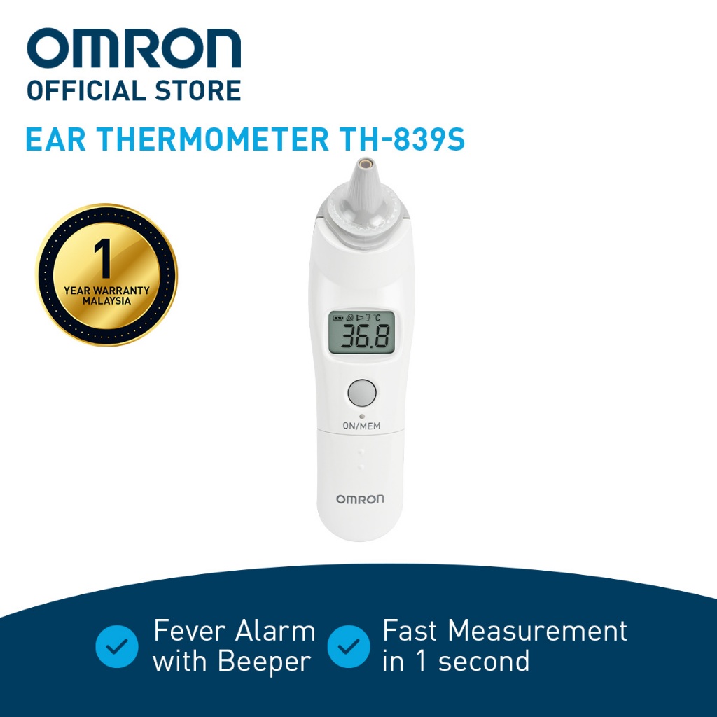 Omron Ear Thermometer TH839S [1 Year Warranty] Shopee Malaysia
