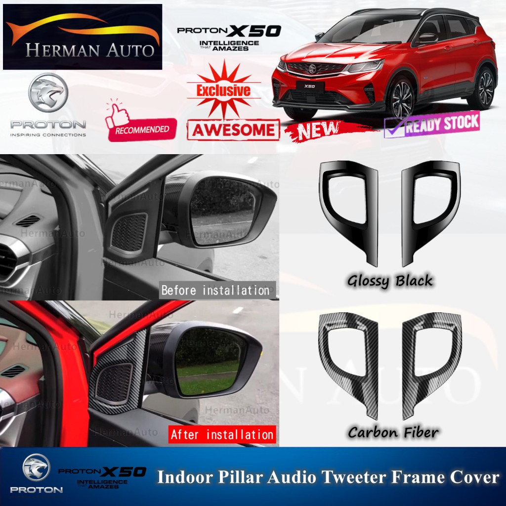 HermanAuto Proton X50 Indoor Pillar Frame Audio Speaker Tweeter Frame ...