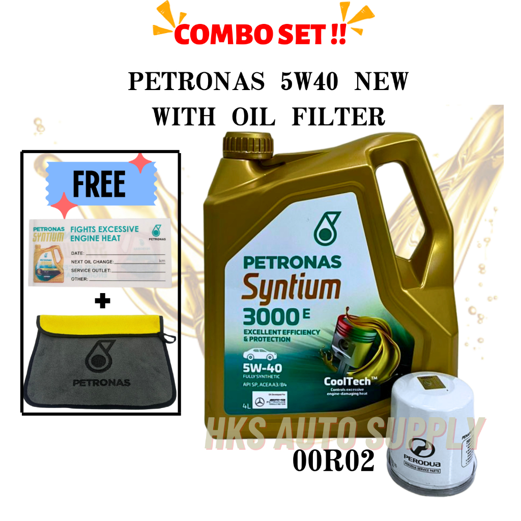 Petronas Syntium 3000E 5W40 new SN/CF Fully Synthetic Engine Oil 4L ...