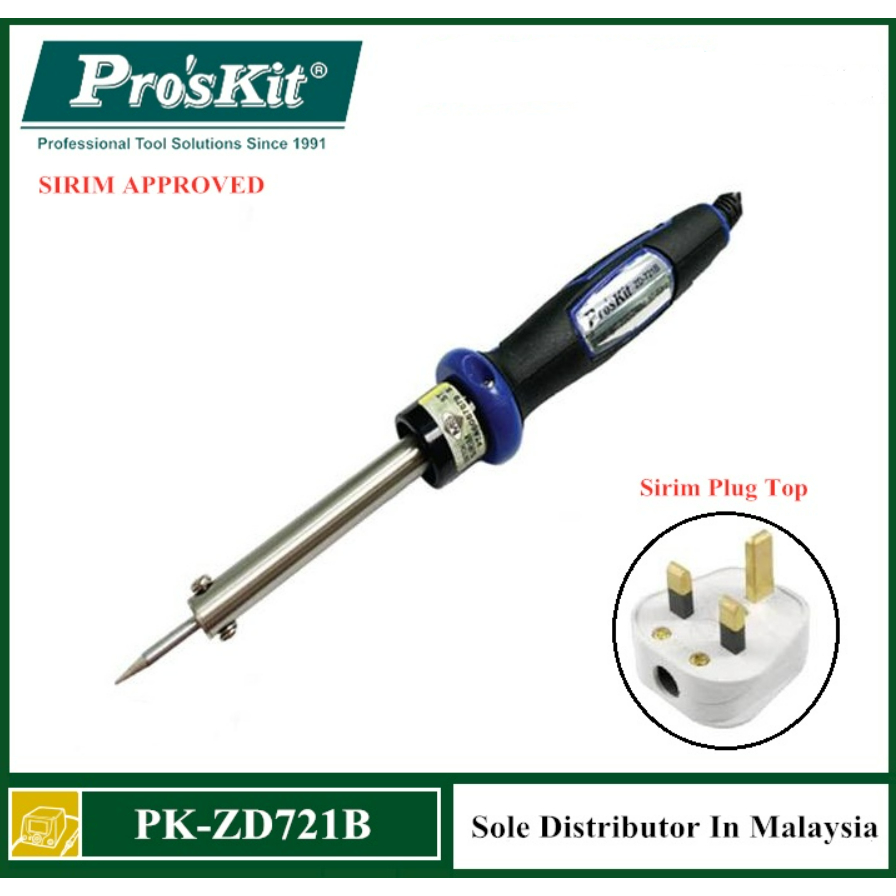 Pro'sKit ZD-721B Sirim Approved Soldering Iron with Type B Solder Tip ...