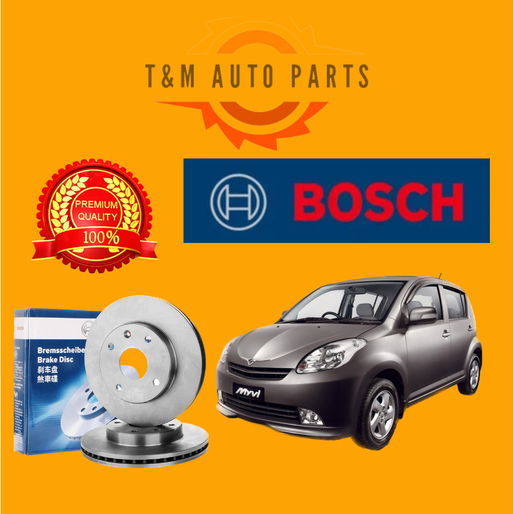 ORIGINAL BOSCH FRONT DISC ROTOR SET PERODUA MYVI 2005-2010YEAR | Shopee ...