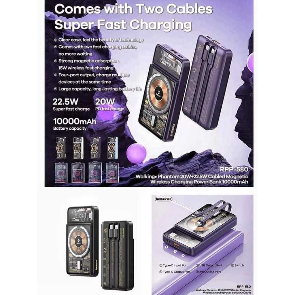 REMAX RPP-580 REMAX WALKING PHANTOM MAGNETIC WIRELESS FAST CHARGING ...