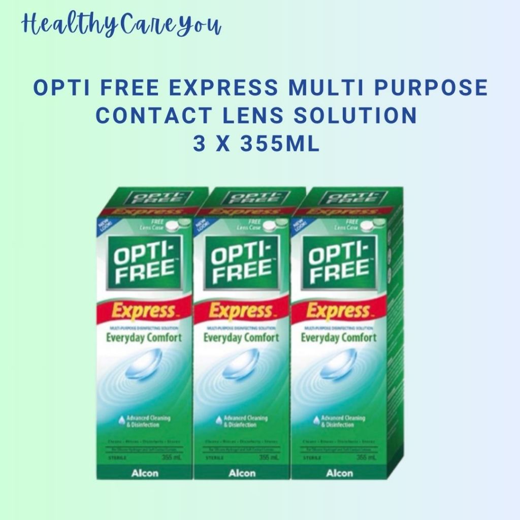 Opti Free Express Multi Purpose Contact Lens Solution 3 x 355ml